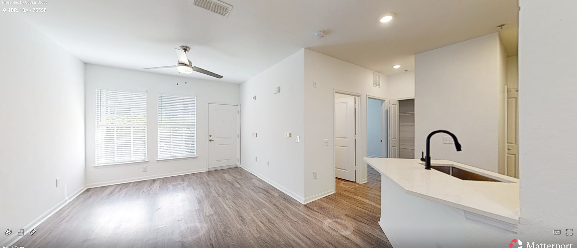 1 BR - Genesis Floor Plan - 755 SF thumbnail